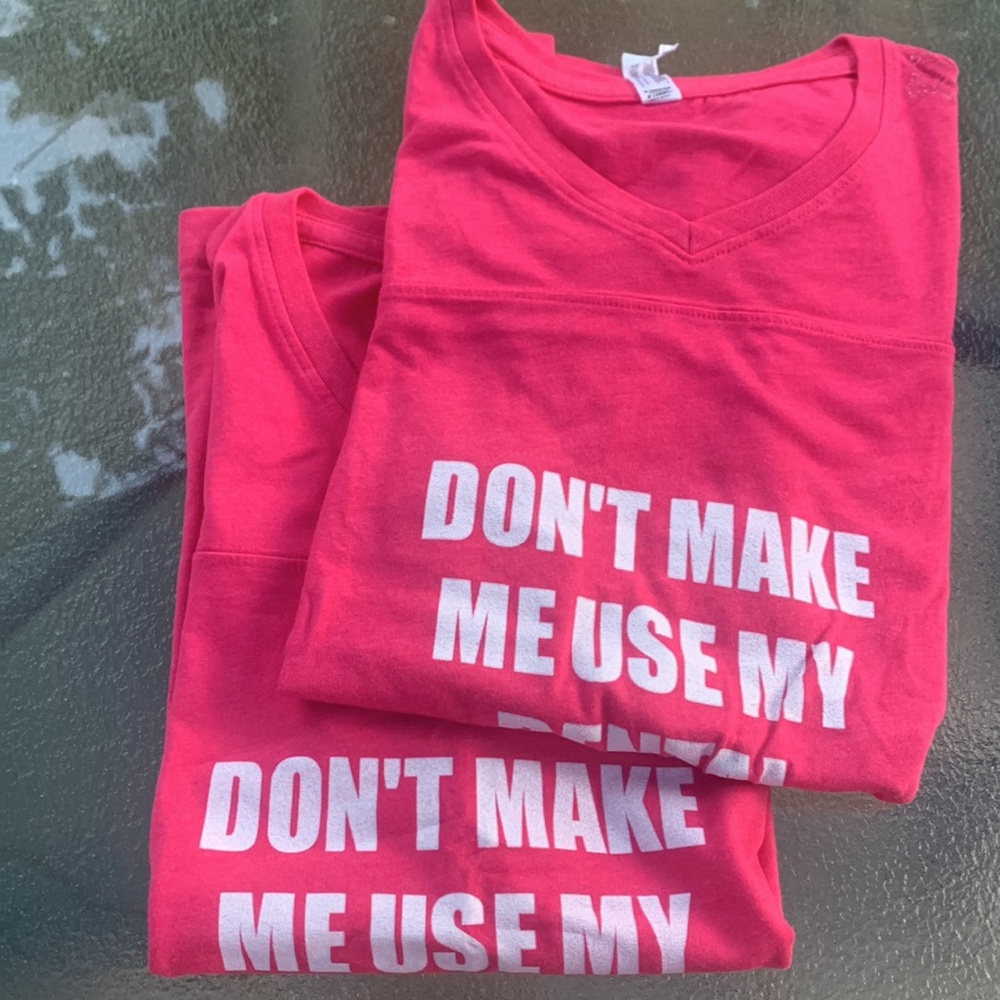 New x2 dental hygienist ladies tee